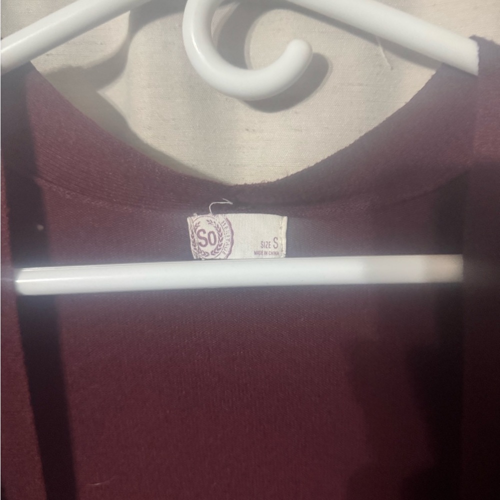 SO Red Jacket Smooth Texture Outerwear